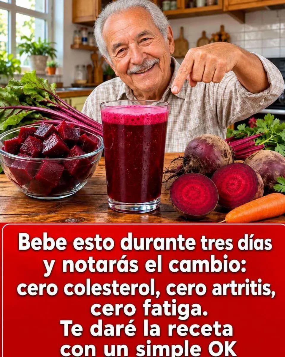 Remolachas frescas cortadas por la mitad junto a sus hojas verdes sobre una superficie de madera, listas para cocinar.